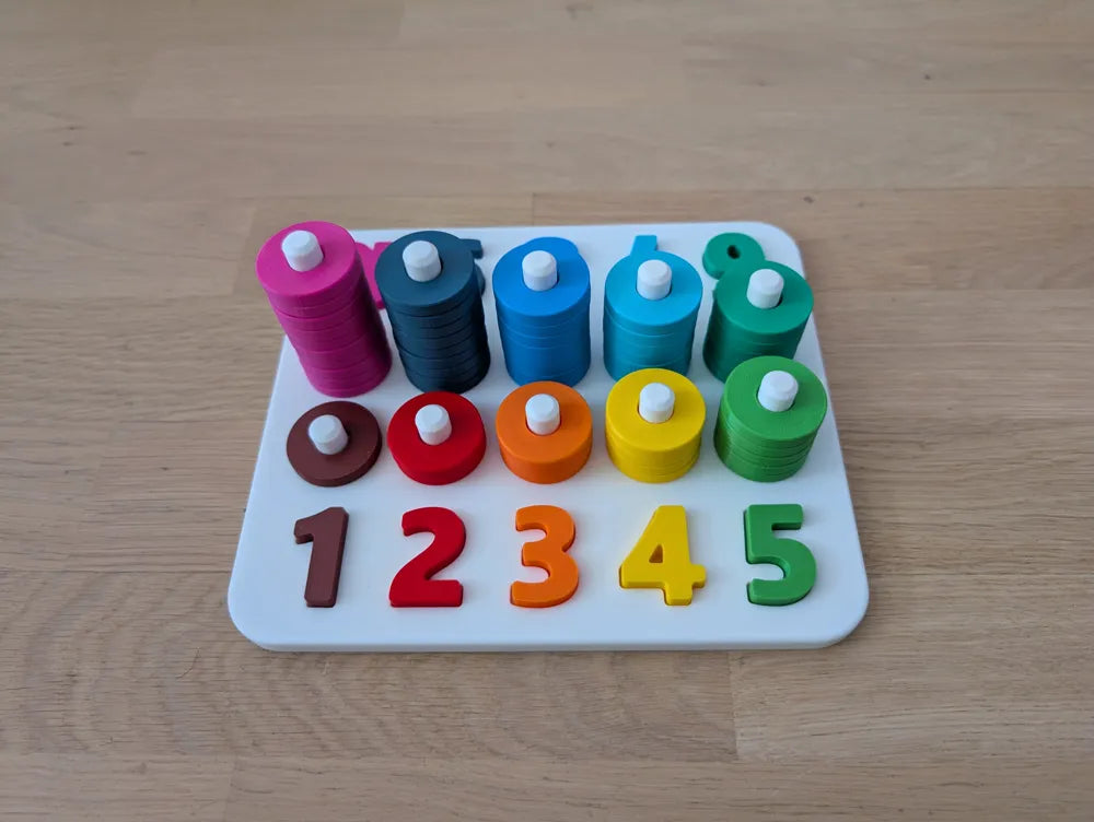 Counting toy with stacking rings