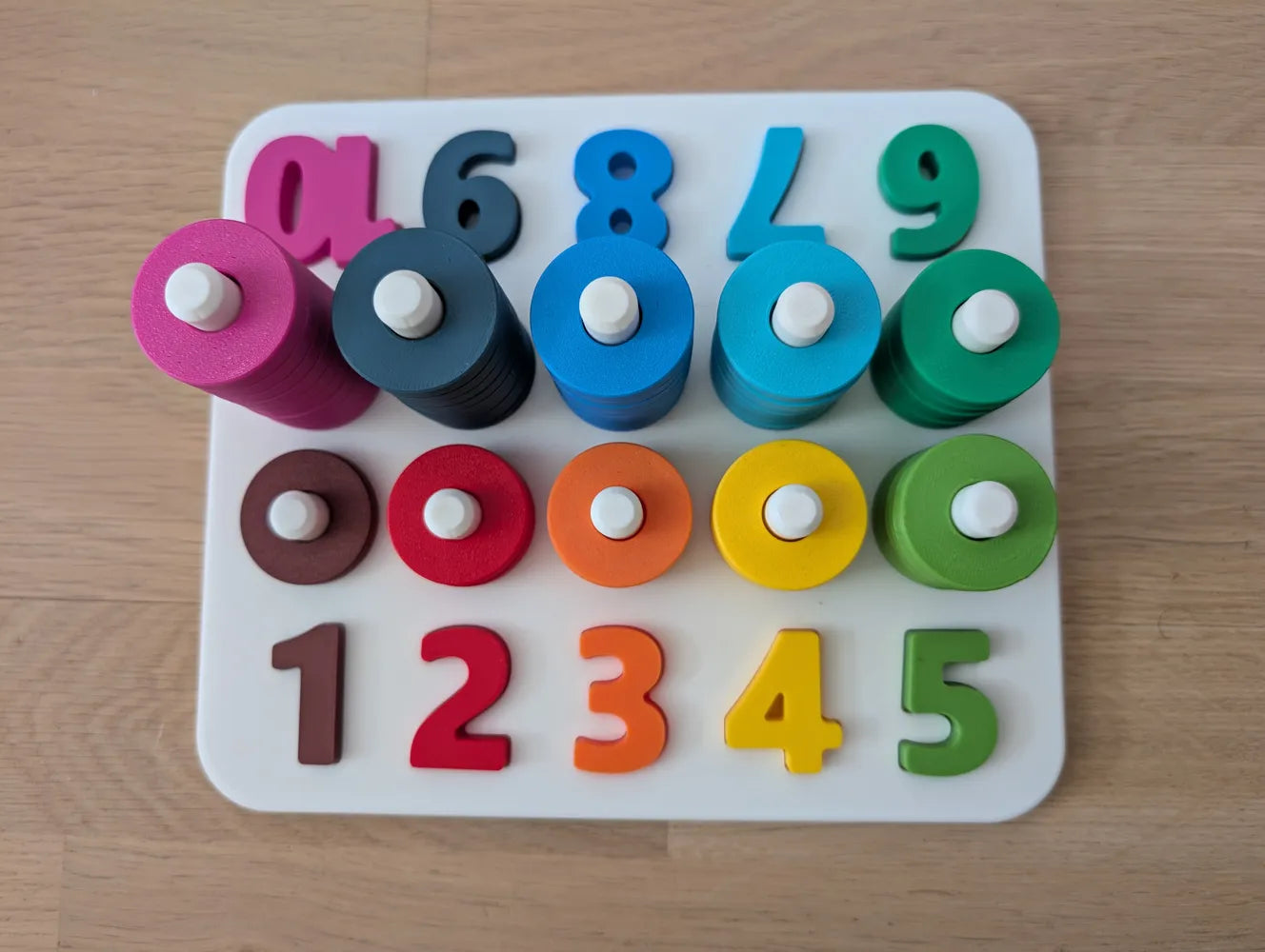 Counting toy with stacking rings