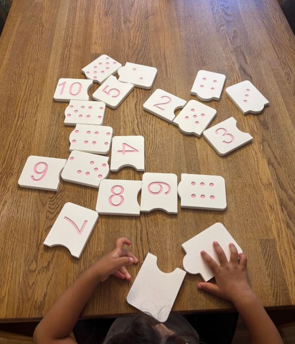 Matching Game Numbers and Dots