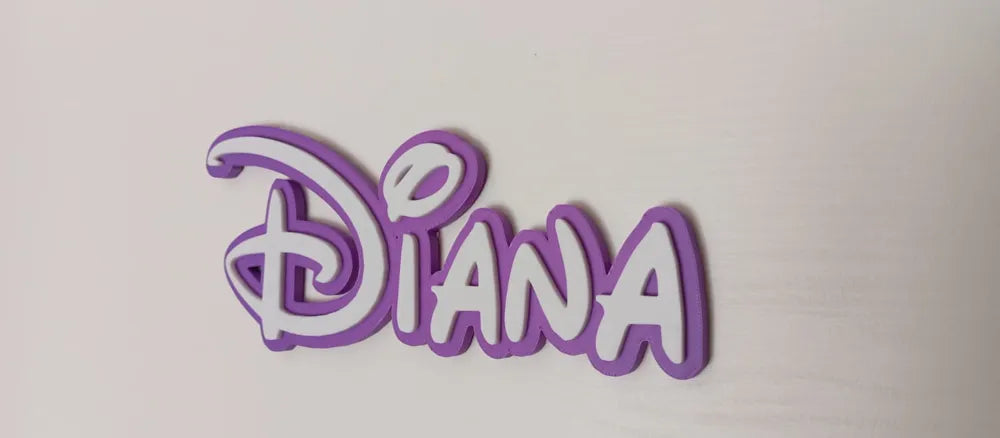 Handmade 3D Printed Customized Name Tag ( Disney Design)
