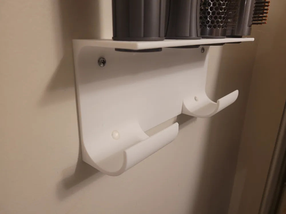 Handmade, 3D Printed Dyson Airwrap Wall Organizer