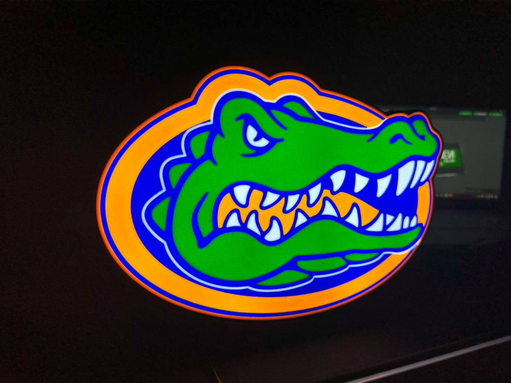 Florida Gators Lightbox (Croc Style)
