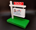 3D Printed Realtor Sign Display, SOLD Sign Holder, Business Card Stand