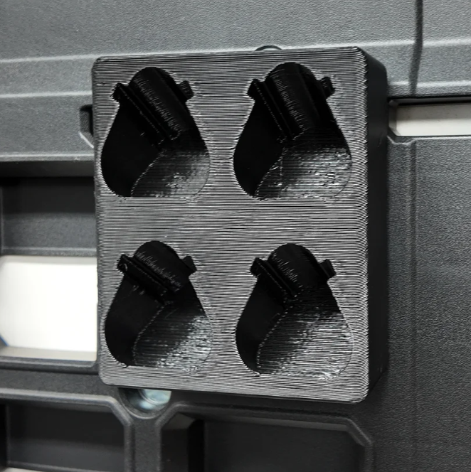 M12 Battery Holder Quad Mount