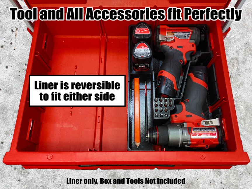 M12 Drill Driver Organizer 2 and 3 Drawer Tool Boxes