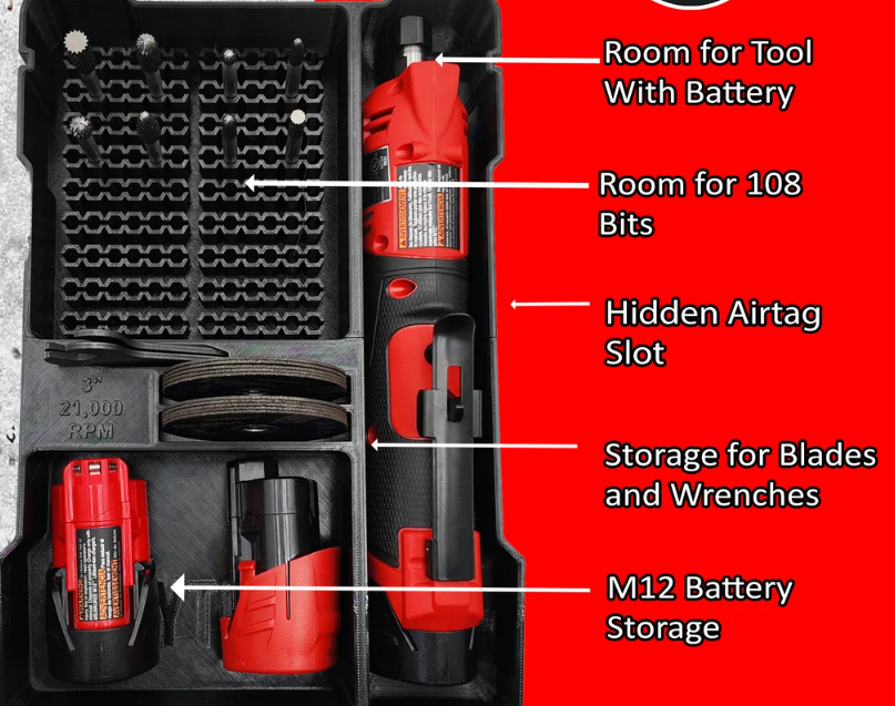 M12 FUEL Die Grinder Organizer