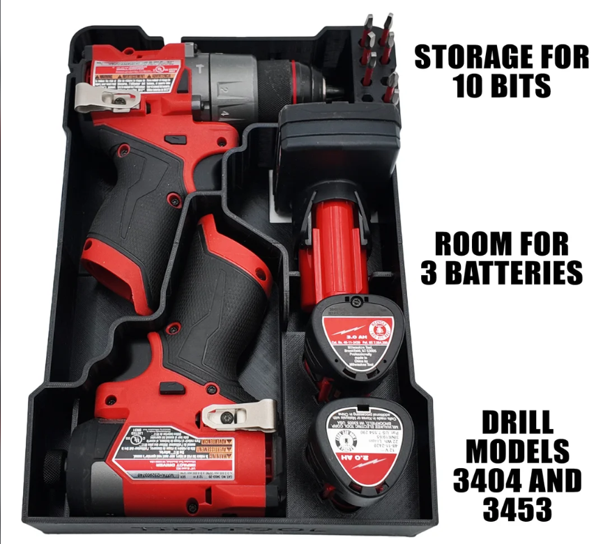 M12 Fuel Drill Driver Organizer (Version 3)