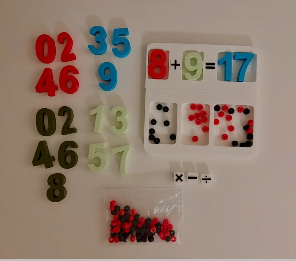 Math Learning Tray