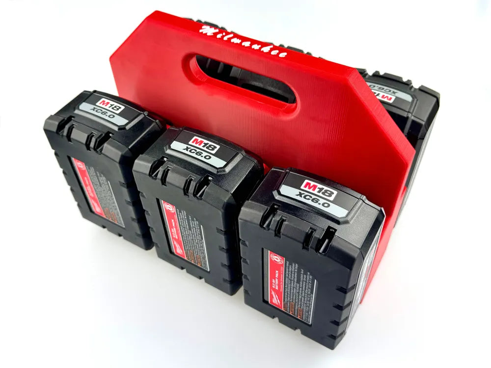 Milwaukee Compatible M18 Battery Caddy - 6-Pack