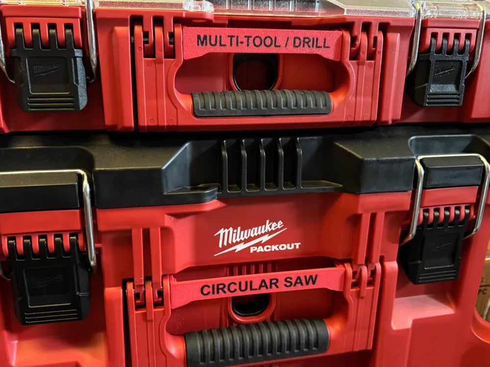 Milwaukee Packout label - Multiple sizes