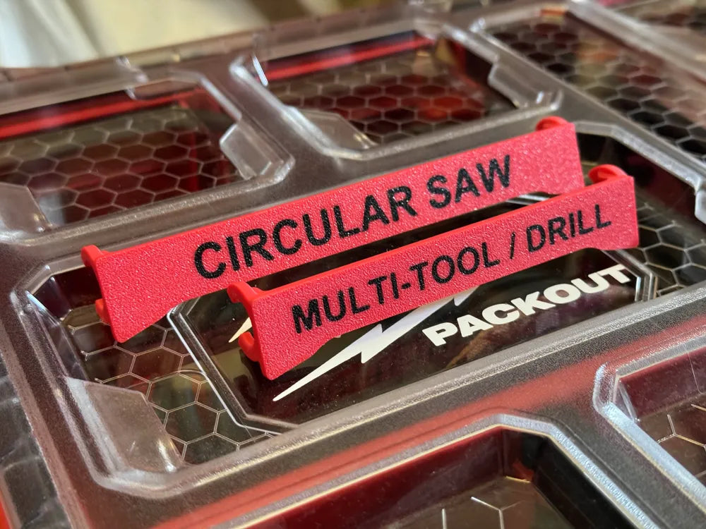 Milwaukee Packout label - Multiple sizes