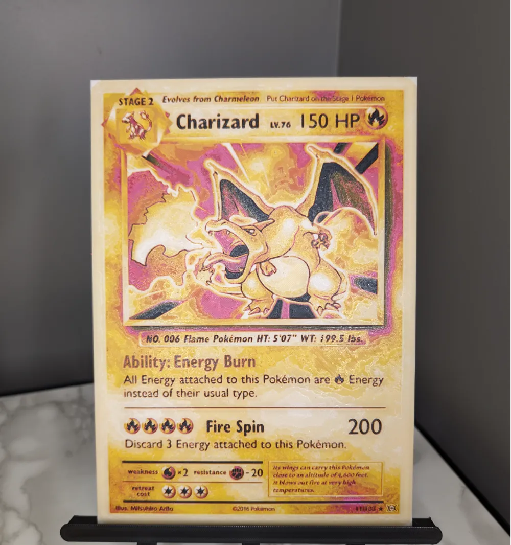 Oversized Charizard Card