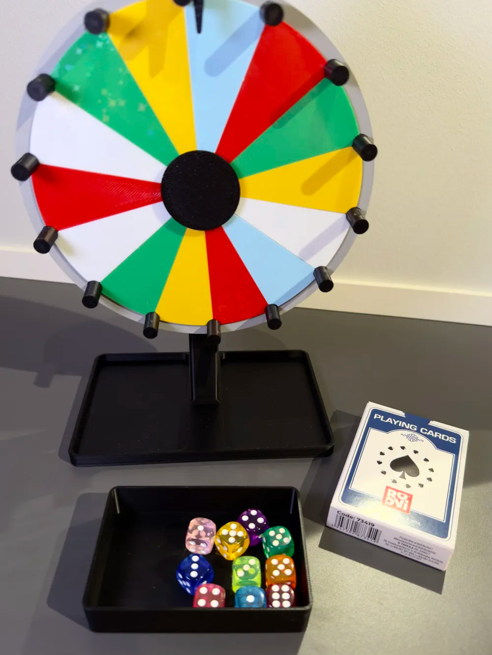 Spin Wheel with Modular Storage