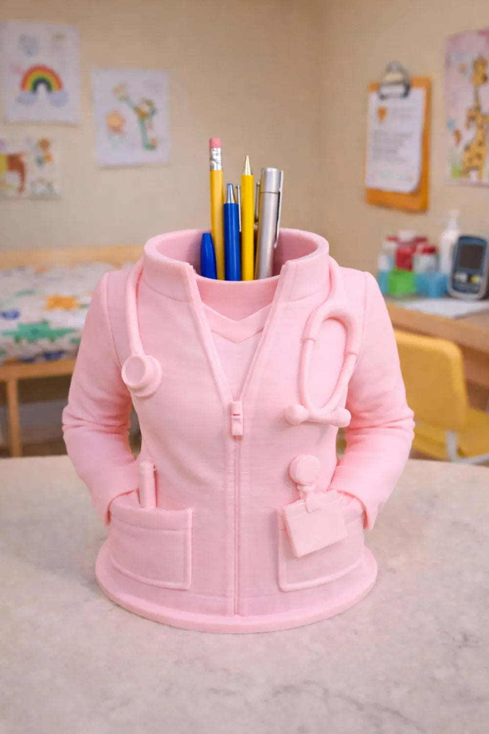 Sporty Doctor Scrub Pen Holder